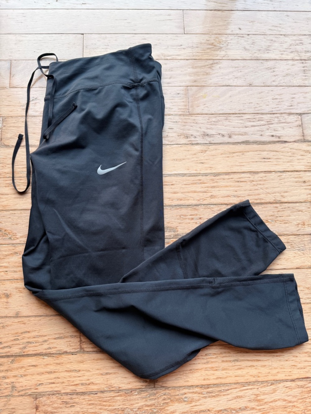 Nike Black Performance Joggers with Reflective Swoosh